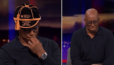 Ian Wright in tears as he makes last-ever Match of the Day appearance