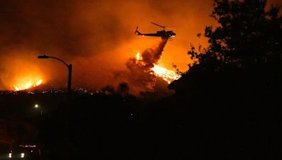 Line fire grows to 505 acres overnight near Highland, prompting evacuation warnings