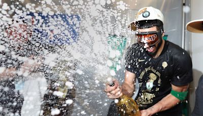 Cigars, champagne and ski goggles: Inside the Celtics’ unforgettable locker-room celebration