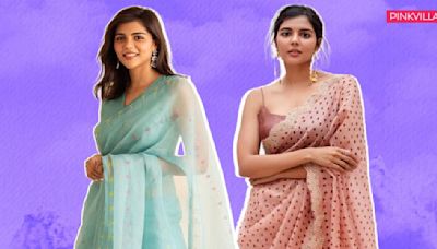 5 times Kalyani Priyadarshan gave us lessons on how to style pastel sarees right in summers