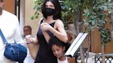 Kylie Jenner's daughter Stormi hobbles around Rome in tiny leg cast