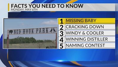 KRQE Newsfeed: Missing baby found, Cracking down, Windy and Cooler, Winning distiller, Naming contest