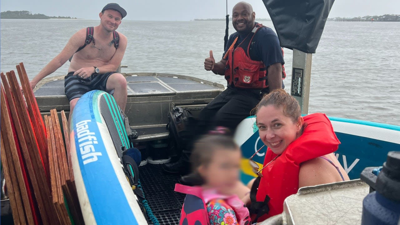 Coast Guard rescues missing mom separated from family in Florida thunderstorm