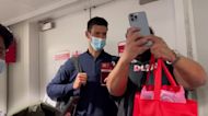 Airport selfies for Djokovic as Australian Open begins