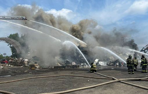 Providence firefighters working to contain scrap metal fire on Allens Avenue | ABC6