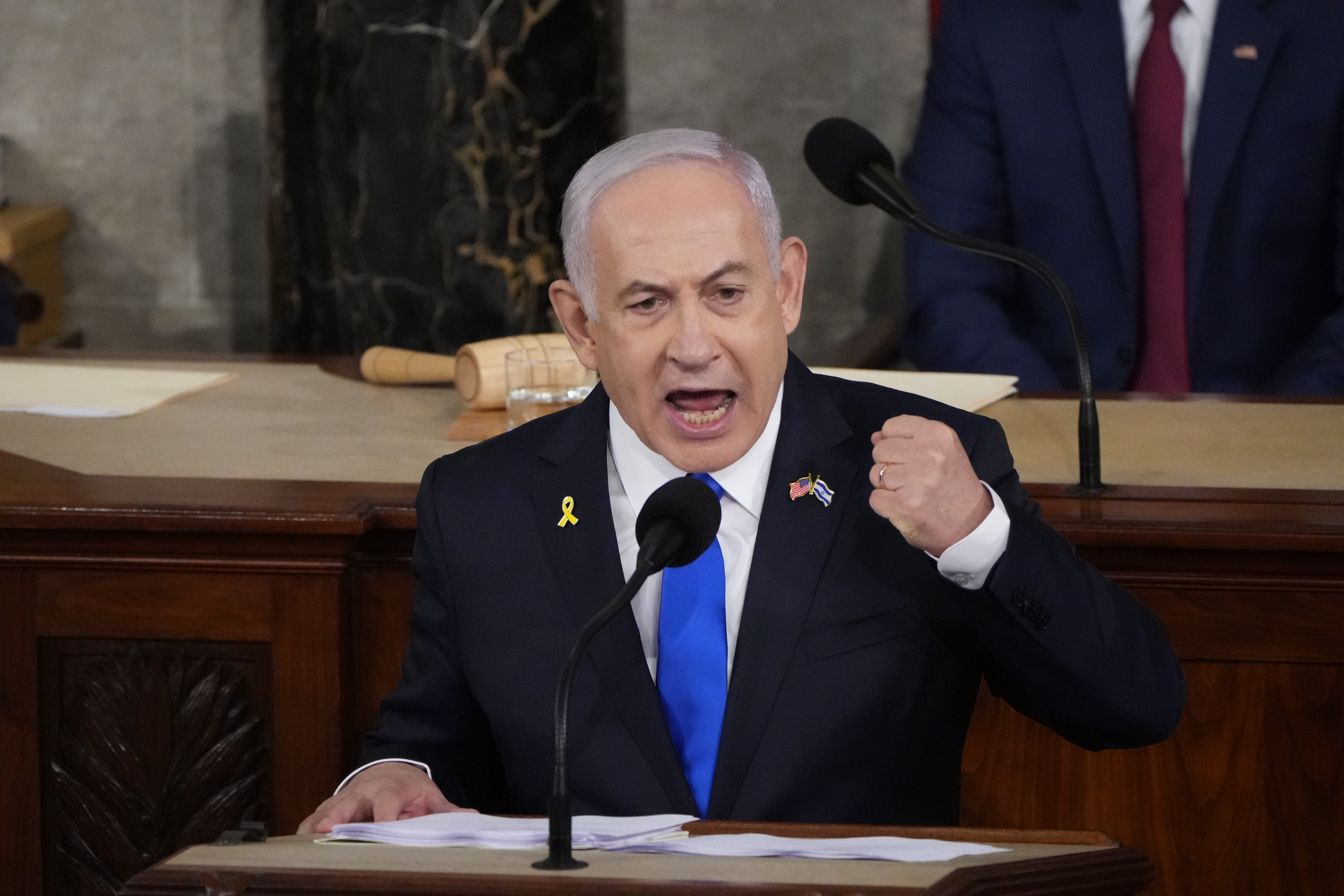 Netanyahu calls out Democratic critics and protesters in speech to Congress, lays out Hamas threats