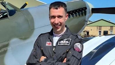 RAF pilot who died in Spitfire crash is named and pictured