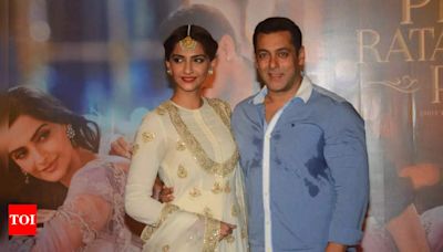 Salman Khan's Experience with Sonam Kapoor in 'Prem Ratan Dhan Paayo' | - Times of India