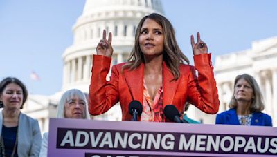 Halle Berry joins senators to announce menopause legislation