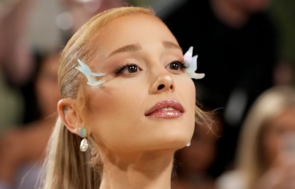 Ariana Grande reveals her natural skin texture, before detailing her 'secret music video' makeup routine