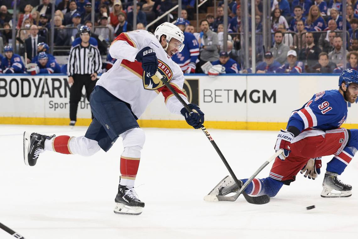 Rangers’ ‘emotional advantage’ pays off in Game 2 overtime winner to even series with Panthers