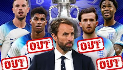 England's 33-man squad revealed as Southgate axes top stars ahead of Euros