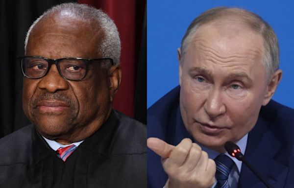 Clarence Thomas accepted a free yacht trip to Russia and got flown out on a complimentary helicopter ride to Putin's hometown, 2 Democratic senators say