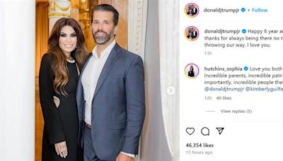 ‘When’s the wedding?’ Donald Trump Jr. posts about anniversary, and folks had questions