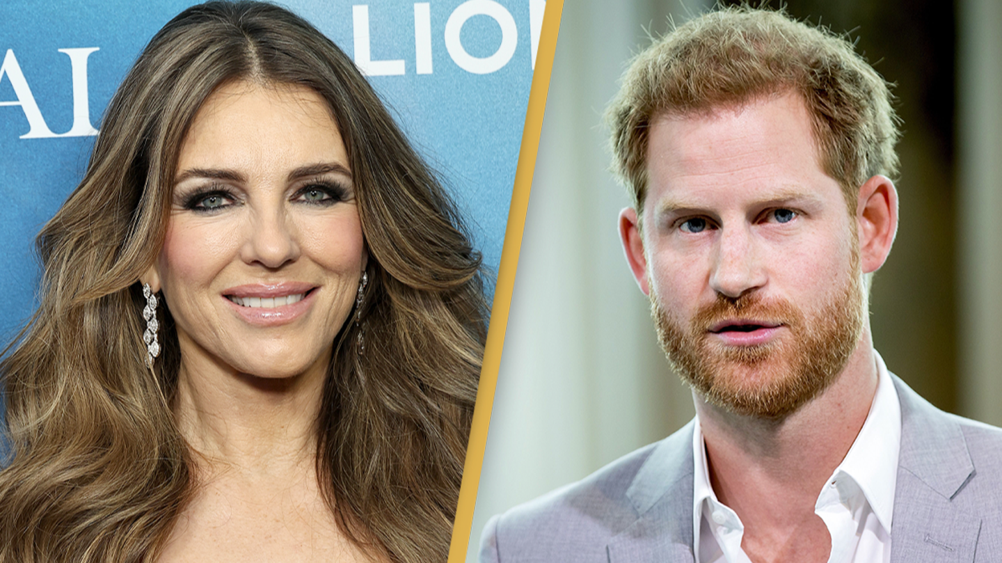 Elizabeth Hurley addresses rumor she took Prince Harry’s virginity