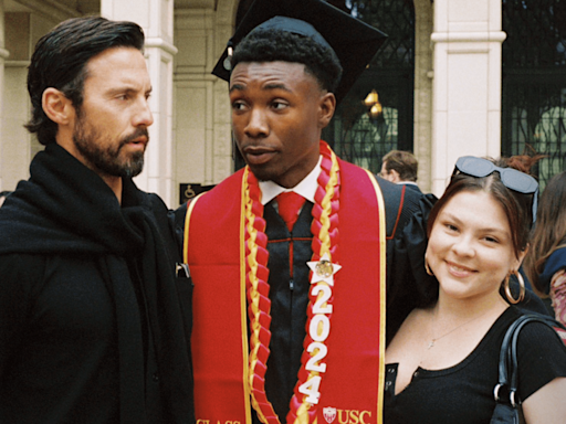 Milo Ventimiglia reunites with his ‘This Is Us’ kids to celebrate Niles Fitch’s graduation