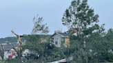 Storm damage on Morning Glory Lane in the Carefree Valley housing addition