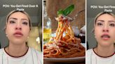 'I got fired for selling someone the pasta': Woman cries after getting fired over pasta dish