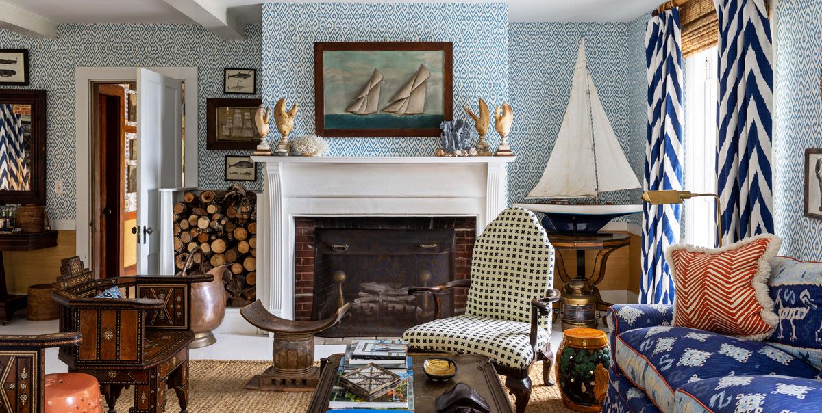 This Pattern-Filled Maine Summer House Will Give You Major Vacation Envy