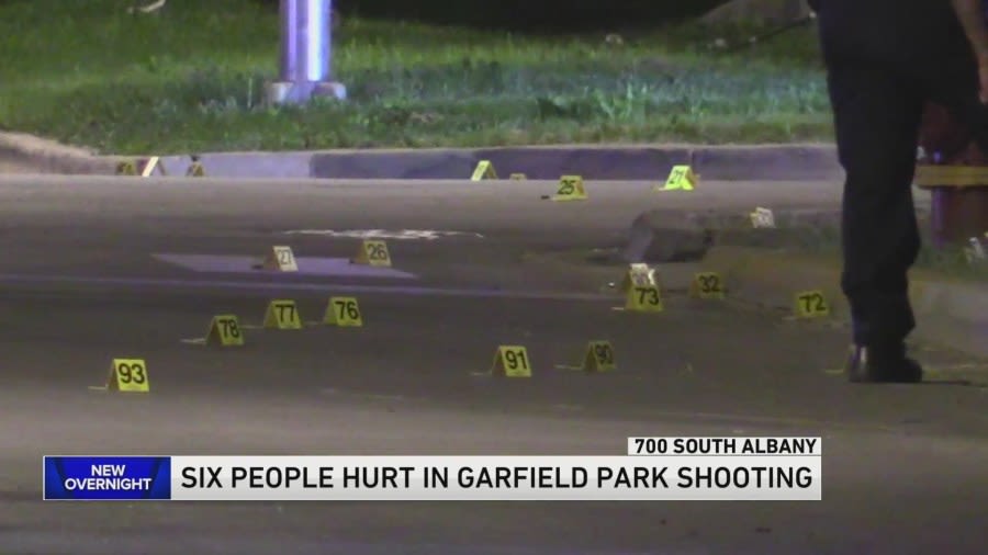 6 men hit, 3 of them critically injured, in Garfield Park shooting Saturday night