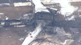 Aerial footage of Japan Airlines wreckage reveals extent of deadly plane fire