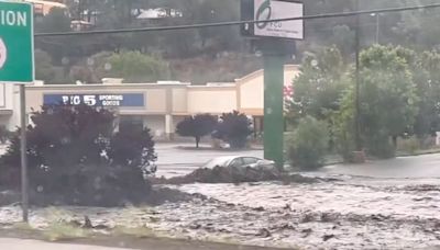 Cars swept away in New Mexico flash floods after wildfires char region