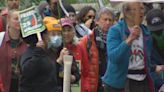 Hundreds march 25 miles in western Washington to show support, solidarity for Palestinians in Gaza