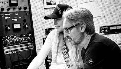 American Pickers' Mike hits the recording studio with girlfriend Leticia Cline