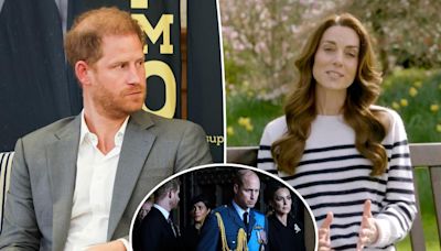 Prince Harry ‘hit hard’ by Kate Middleton cancer battle as she and William are ‘going through hell’