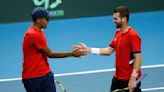 Rajeev Ram and Austin Krajicek win in doubles to lead the US past Ukraine in the Davis Cup