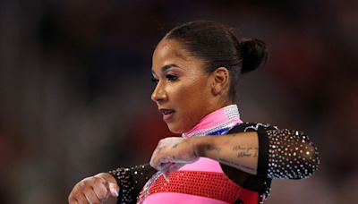 Gymnast Jordan Chiles Channels Beyoncé in Glittering Leotard