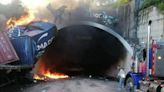 Grave accidente ocasionó cierre total del túnel de La Línea: tractomula chocó y explotó