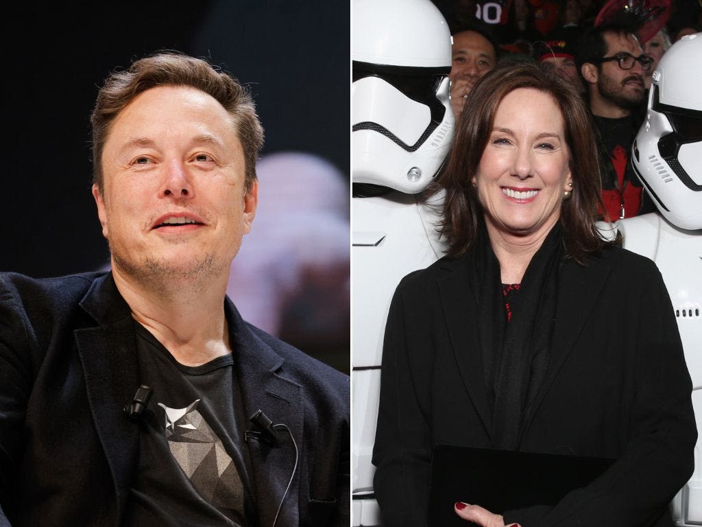 Elon Musk starts new beef with Lucasfilm's Kathleen Kennedy, says the 'Star Wars' chief is 'more deadly than the Death Star'