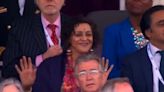 Meera Syal delights jubilee viewers by dancing in royal box during pageant