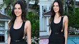 Kendall Jenner Does Monochrome Dressing With Lace Details at Gucci and Miley Cyrus’ Flora Fragrance Celebration