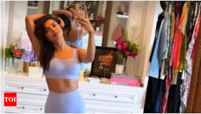 Priyanka Chopra shares a sneak peek of her walk-in closet while taking a mirror selfie | Hindi Movie News - Times of India