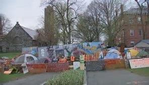 Pro-Palestinian protestors break down encampment on Tufts campus