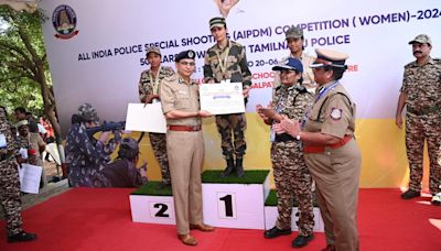 Special all India police competition for women underway; DGP distributes medals
