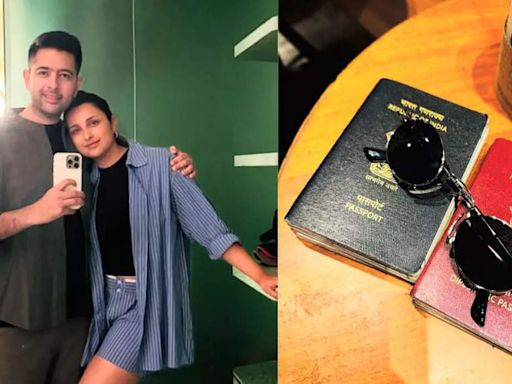 Parineeti Chopra shows off Raghav Chadha’s diplomatic passport in new PICS from their Maldives vacation - Times of India