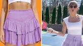 Taylor Swift's Lilac Skort She Wore Playing Pickleball Is the Spring-Ready Staple Your Closet Might Be Missing