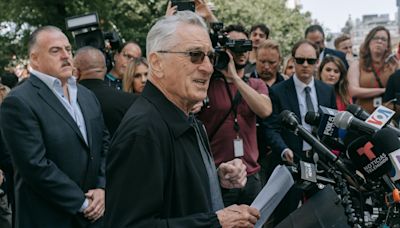 Robert De Niro arremete contra Donald Trump durante el juicio contra el expresidente por sobornos