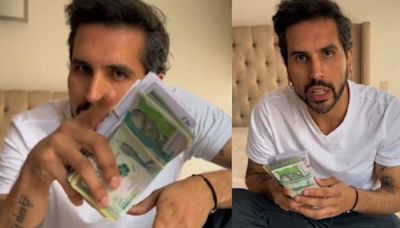 Brian Moreno encontró fajo de billetes: Está buscando a los dueños