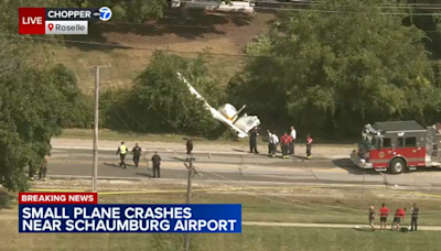 Small plane crashes in Roselle | LIVE