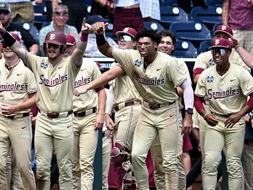 Florida State baseball vs North Carolina score updates in College World Series