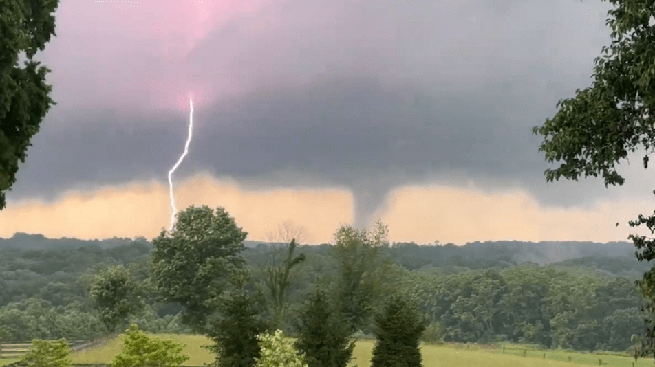 1 dead, homes damaged after destructive tornadoes and storms hit three states and a DC suburb