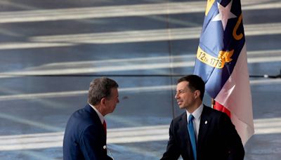 USDOT’s Pete Buttigieg helps kick off $1.1 billion passenger rail project in Raleigh