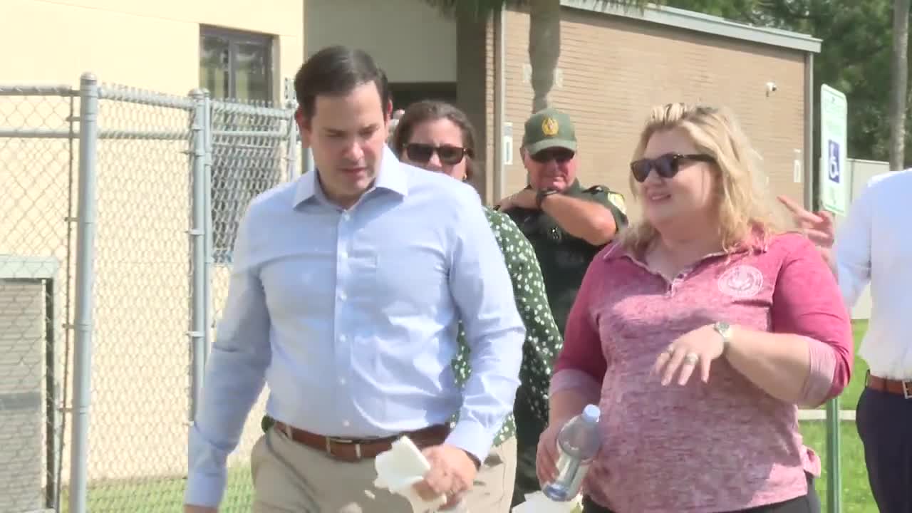 FIRST ON ABC 27: Sen. Marco Rubio visits Live Oak; neighbors work to recover from Hurricane Debby