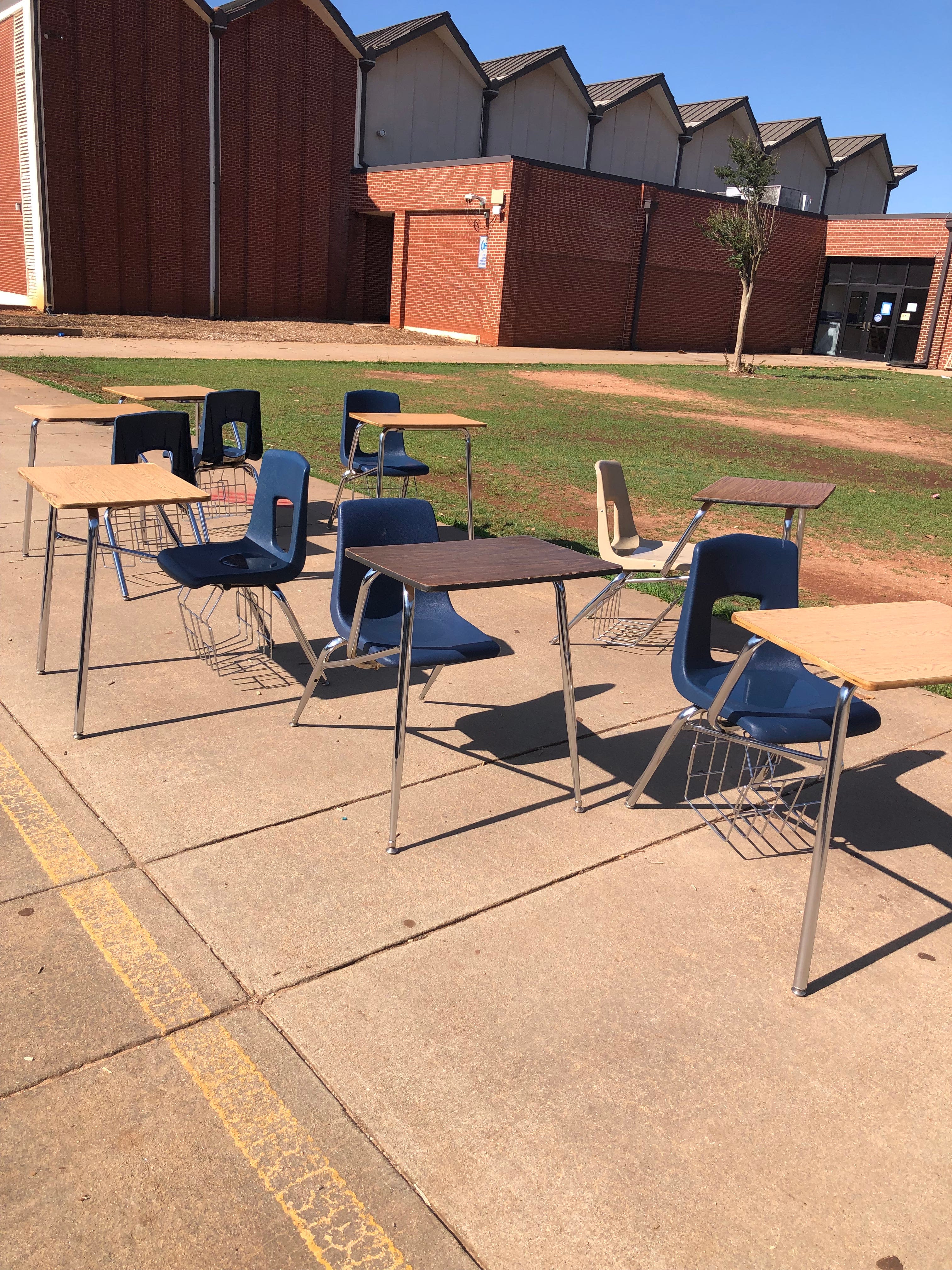 Furniture left outside Athens school wasn't meant to be given away, say officials