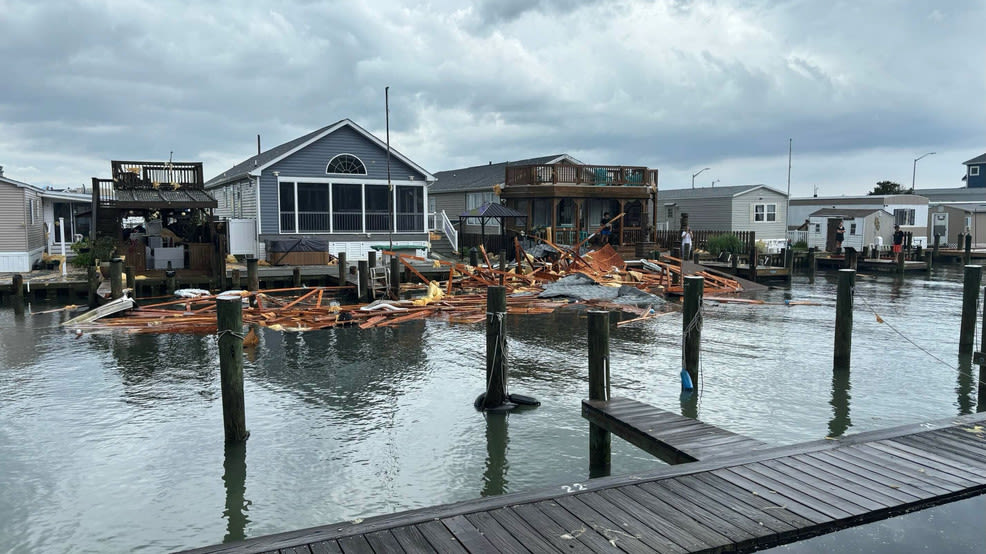 Severe storms cause damage to Ocean City buildings ahead of holiday weekend