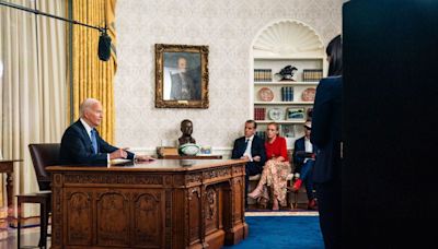 President Biden's Granddaughter Finnegan Biden Watched Him Deliver His Oval Office Address